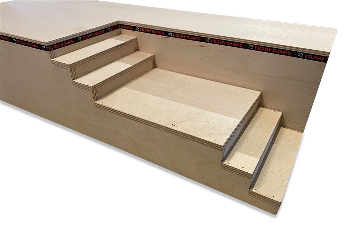 Filthy Fingerboard Ramps - 6 Stair Set Fingerboard Park Plaza