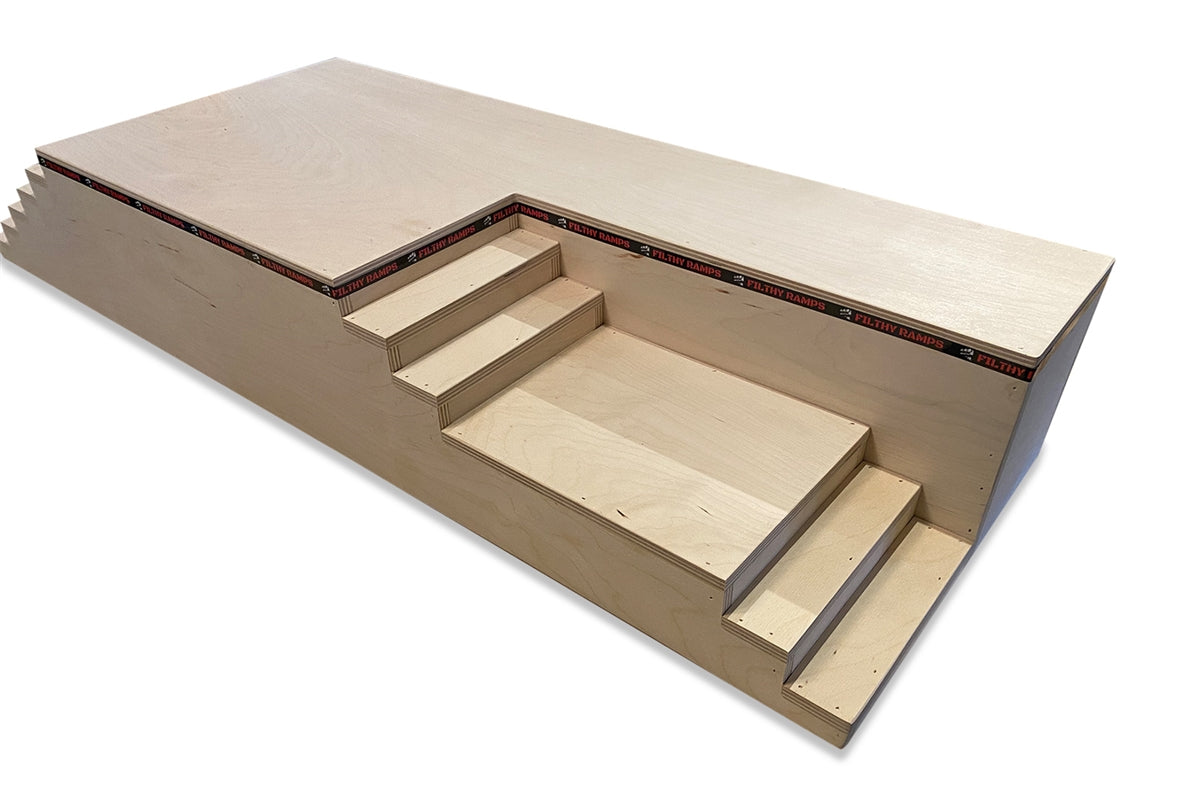 Filthy Fingerboard Ramps - 6 Stair Set Fingerboard Park Plaza