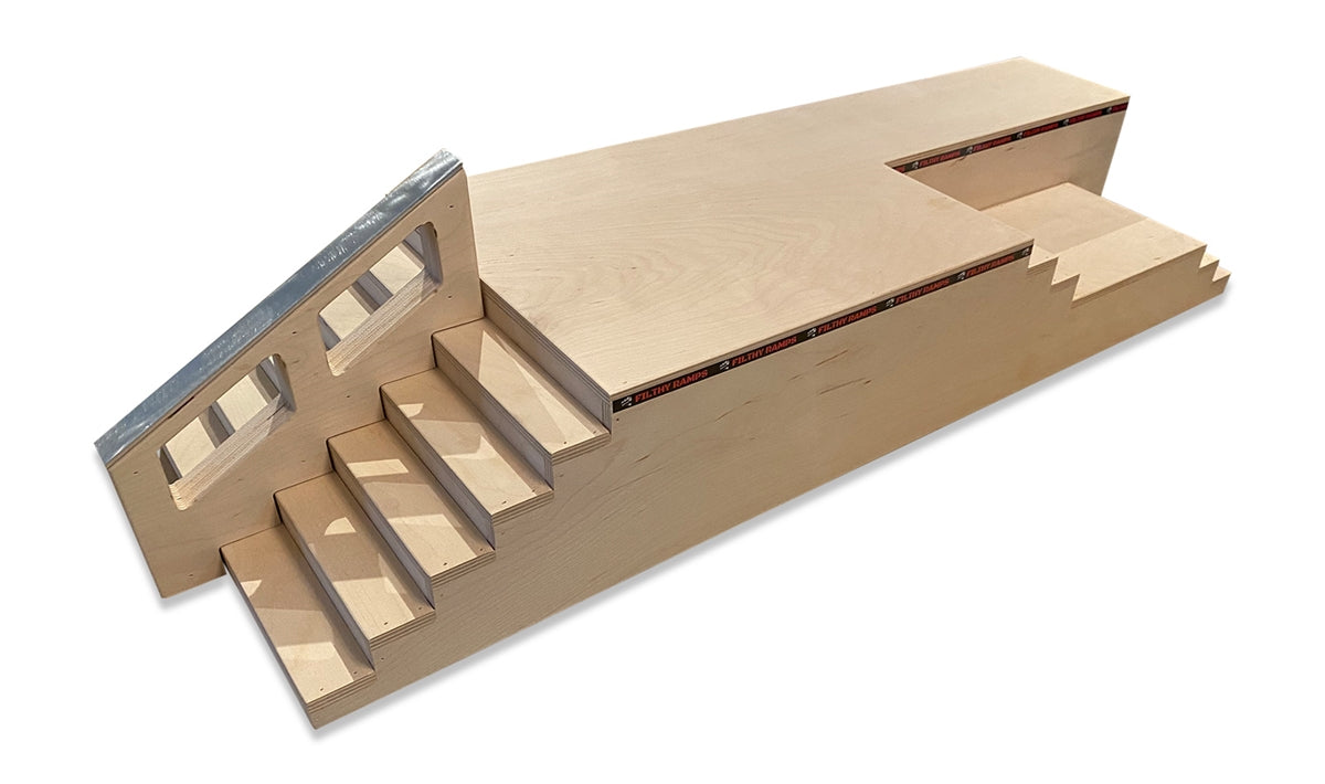 Filthy Fingerboard Ramps - 6 Stair Set Fingerboard Park Plaza