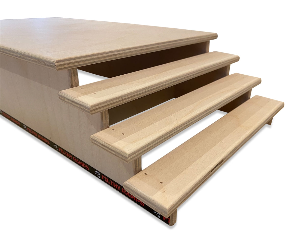 Filthy Fingerboard Ramps - Bleacher - 4 Stairs Set