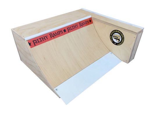 Filthy Fingerboard Ramps - Maze Fingerboards Quarter pipe/pill box combo