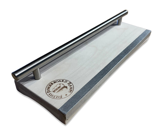 Filthy Fingerboard Ramps - Mini Manual Pad with Ledge and Rail - Low Height