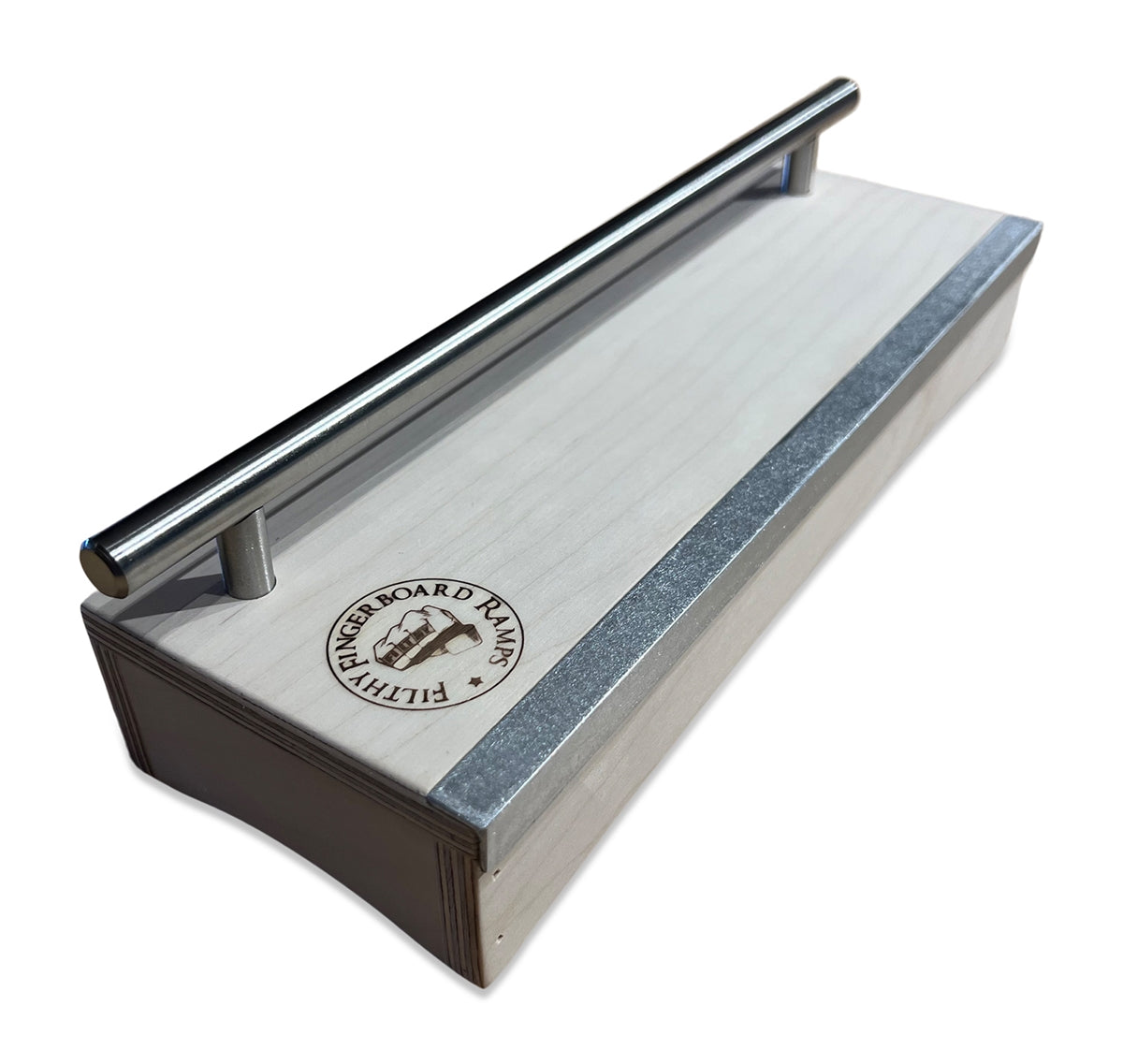 Filthy Fingerboard Ramps - Mini Manual Pad with Ledge and Rail - Medium Height
