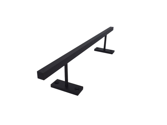 Filthy Fingerboard Ramps - Straight Square Steel Rail - Black