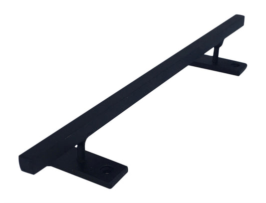 Filthy Fingerboard Ramps - Straight Low Square Steel Rail - Black